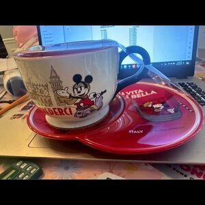 Disney Italy Pavilion mug and plate set